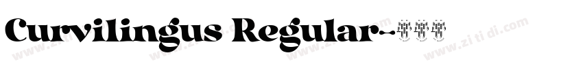 Curvilingus Regular字体转换